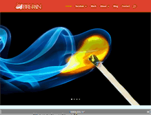 Tablet Screenshot of fireandrain.com